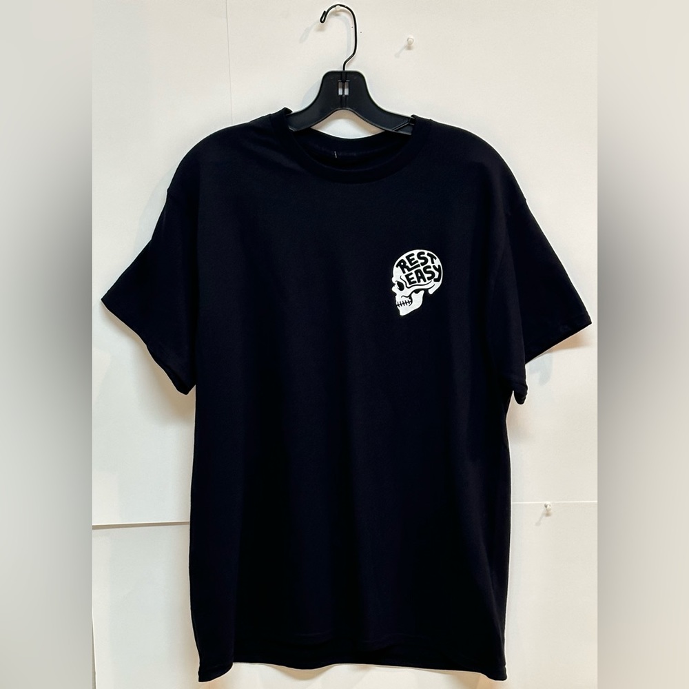 (SOLD) Rest Easy - Men’s Day Of The Dead Skeleton / No Problemo T-Shirt | Black